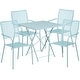 preview thumbnail 22 of 23, 28-inch Square 5-piece Indoor/ Outdoor Folding Table and Chairs Set