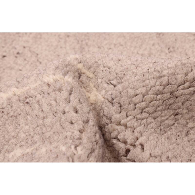 ECARPETGALLERY Hand-knotted Looma Grey Wool Rug - 7'11 x 9'10