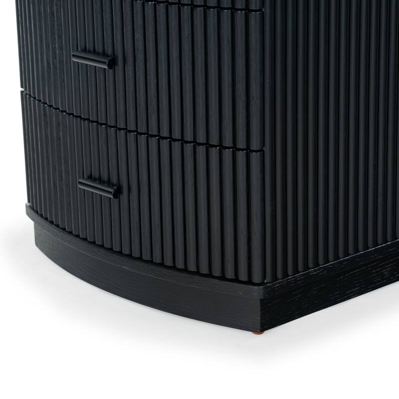 SAFAVIEH Couture Shelbie 3-Drawer Reeded Nightstand, Fully Assembled