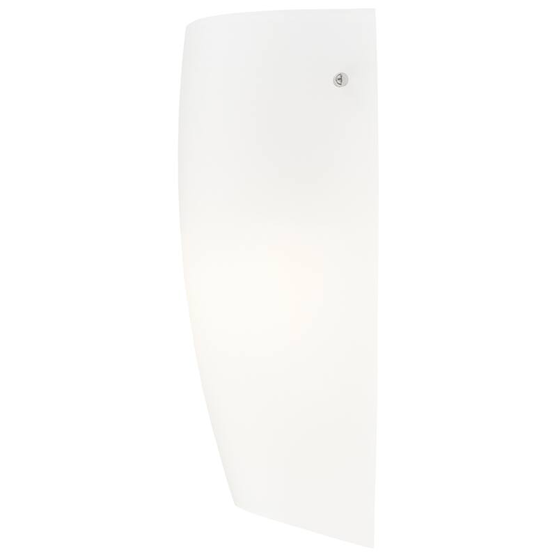 Access Lighting Daphne 1 Light Wall Sconce - Brushed Steel Finish - Opal Shade