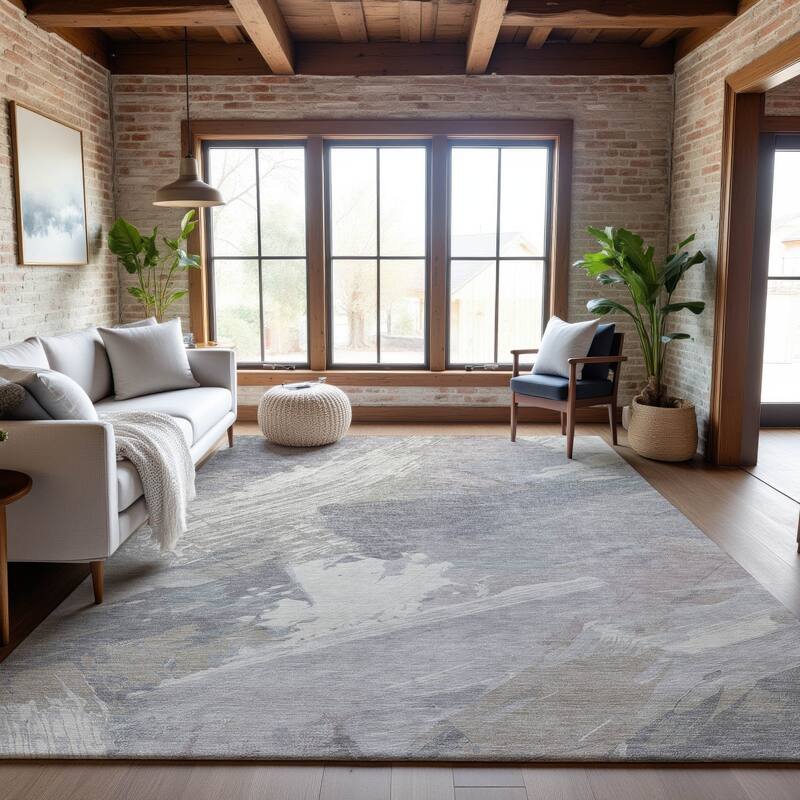 Premium Washable Super Soft Contemporary Brush Mayfield Rug
