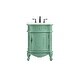 preview thumbnail 1 of 9, Elegant Lighting VF-1031 Berkshire 24" Free Standing Single Basin Painted - Vintage Mint