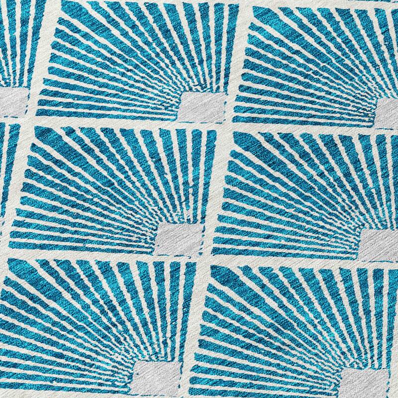 HomeRoots Geometric Transitional Rectangle Outdoor Rug