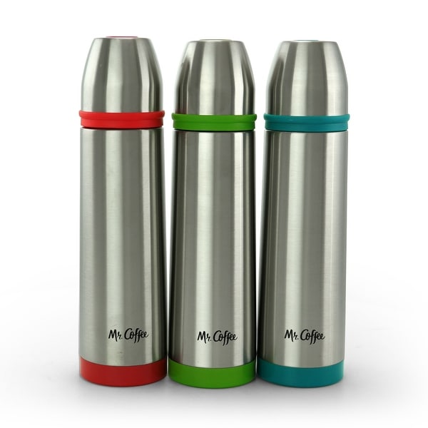 Mr. Coffee Altona 3 Piece 15 Ounce Stainless Steel Thermal Travel Bottles in Assorted Colors - N/A