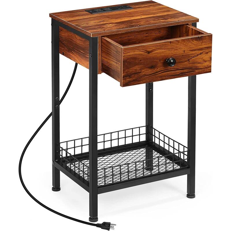 Nightstand with Charging Station