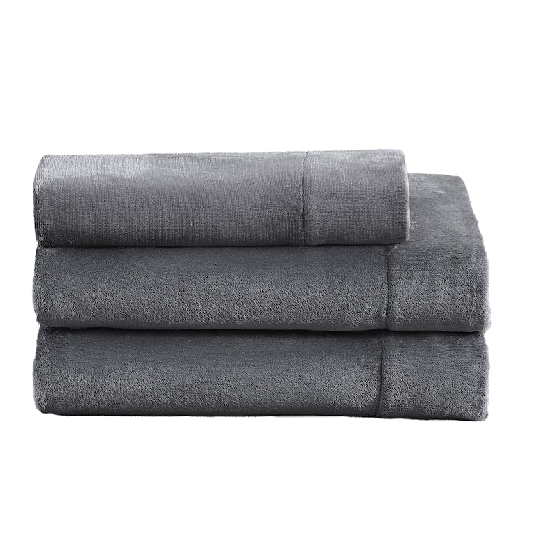 Juicy Couture Plush Sheet and Pillow Cases Set