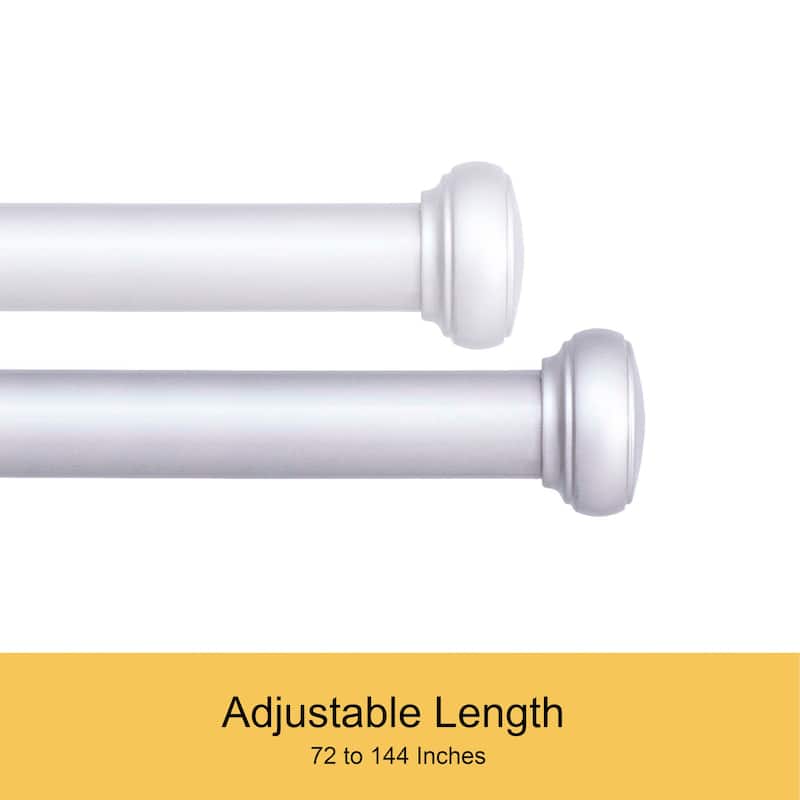 Kenney Weaver 1" Indoor/Outdoor Rust-Resistant Curtain Rod