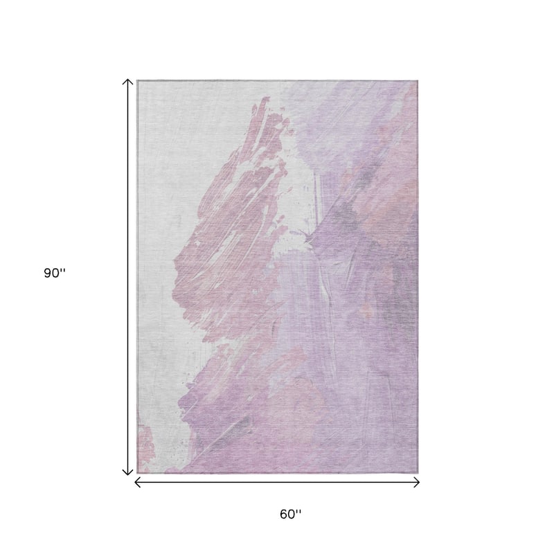 HomeRoots Abstract Transitional Rectangle Outdoor Rug
