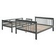preview thumbnail 8 of 38, Stairway Design Twin-Over-Full Bunk Bed with Storage and Guard Rail for Bedroom