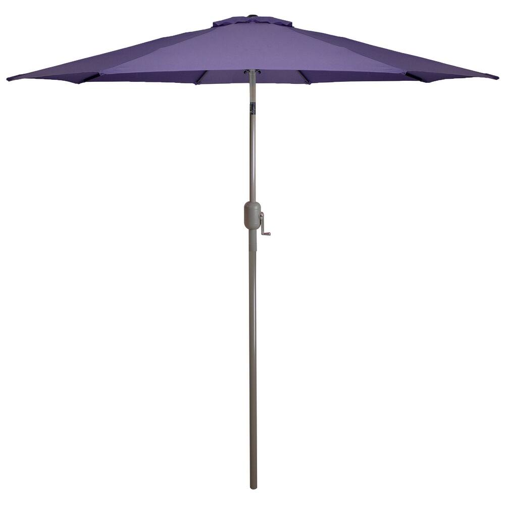9ft Outdoor Patio Market Umbrella with Hand Crank and Tilt