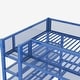 preview thumbnail 16 of 16, Artsy Full Size Metal Loft Bed with 4-Tier Shelves and Storage, Blue