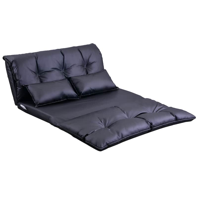 PU Lazy Sofa Adjustable Folding Futon Sofa Bed Bath & Beyond 37499360