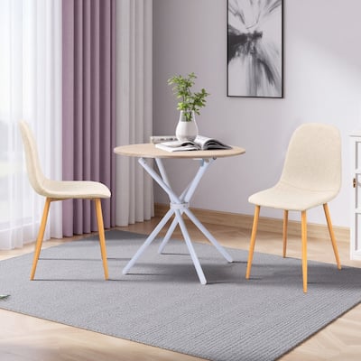 Round Folding Table - Modern and Elegant Design for Home, Dining room, Office, and Outdoor Use