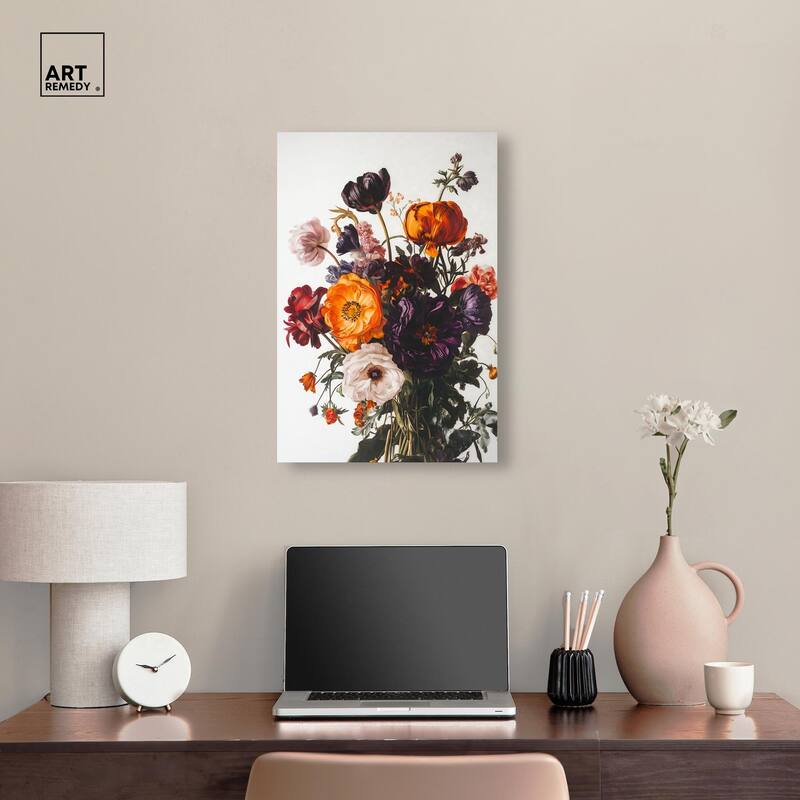 Regal Rose Riot I Canvas by Art Remedy, Gallery Wrapped