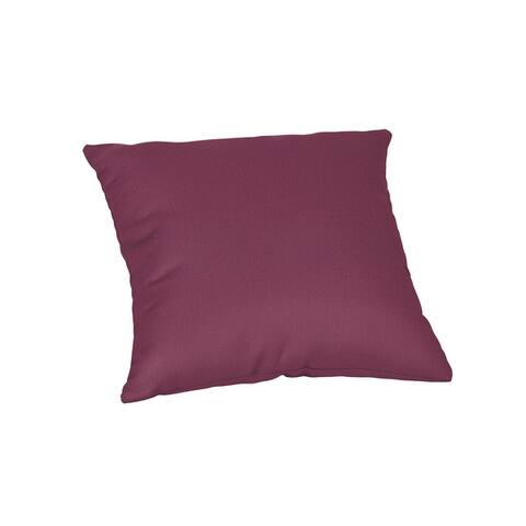 18 inch square Solid sunbrella Throw Pillow in 28 fabric choices