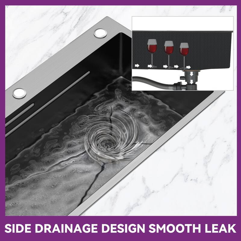 30'' /32'' Drop In Stainless Steel Kitchen Sink Workstation