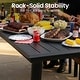 preview thumbnail 7 of 28, 9/11/13-Piece Patio Dining Set Outdoor All-Weather Aluminum Dining Table and Woven Twist Wicker Stackable Chairs