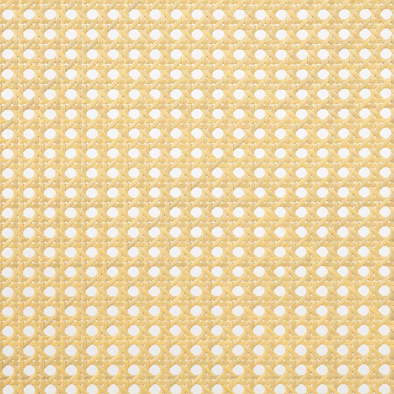 Queen Pine Wooden Bed with Rattan Headboard and Footboard, Central Enhanced Bed Platform, Espresso