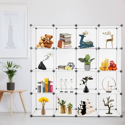 16 Cube Book Shelf Storage Shelves Closet Organizer