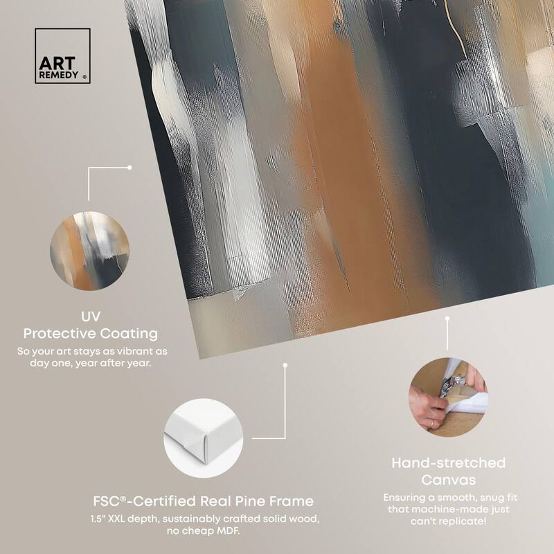 Vertical Rush Canvas Set of 2 by Art Remedy, Gallery Wrapped