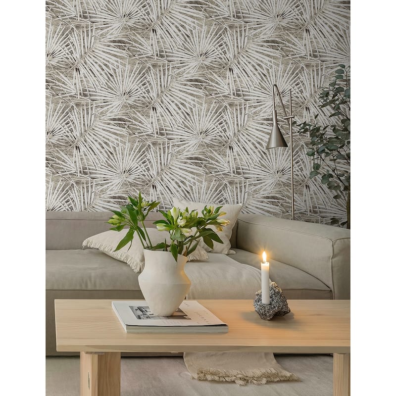 Stacy Garcia Home Fossil Palm Peel and Stick Wallpaper