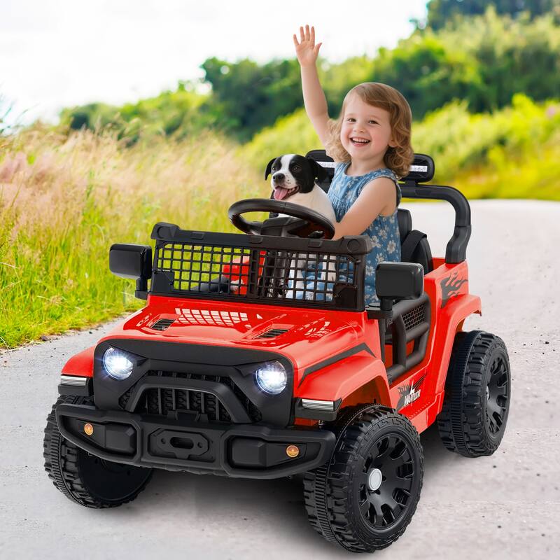Gymax Kids Ride on Car Truck 12V Battery Powered Electric Vehicle w/