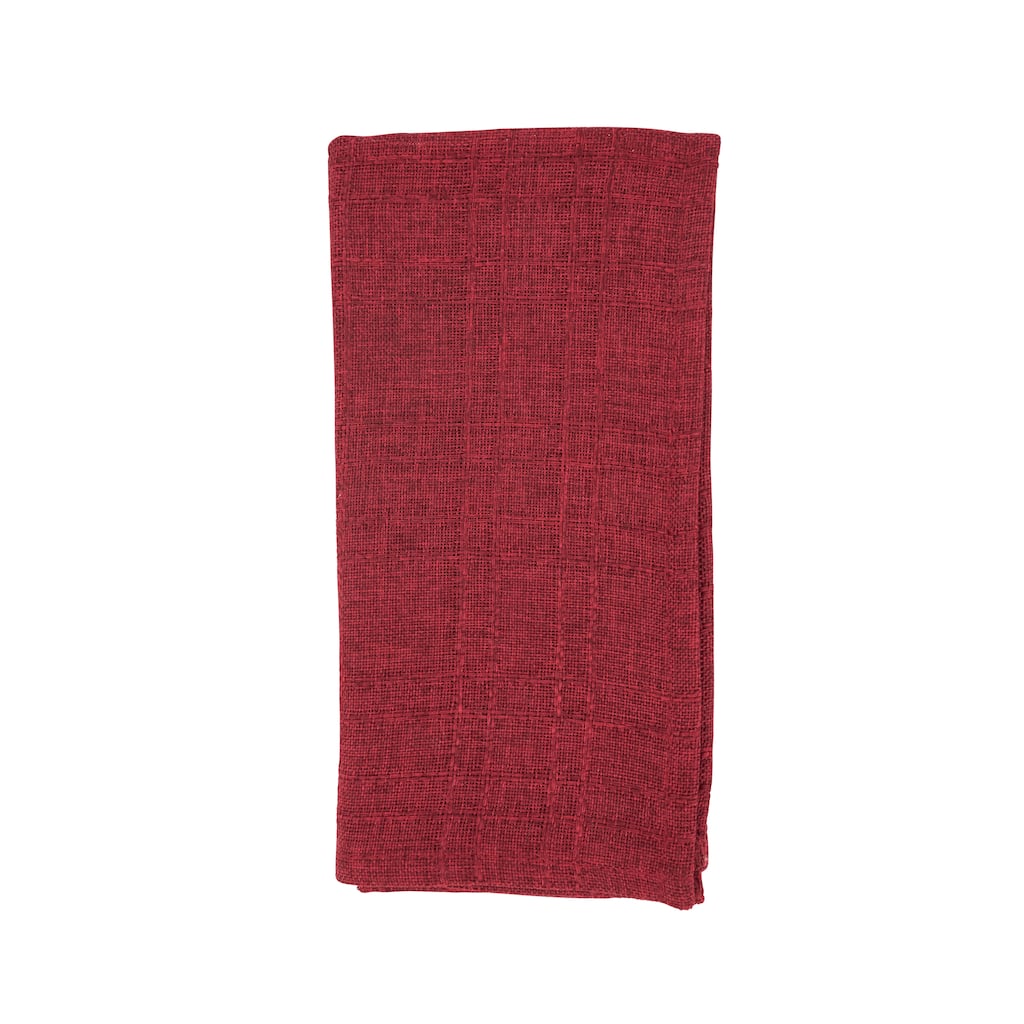 Refined Stitched Plaid Napkin