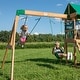preview thumbnail 6 of 8, Backyard Discovery Buckley Hill Cedar Wood Swing Set, Slide, Play Deck - 10'3" x 8'11"