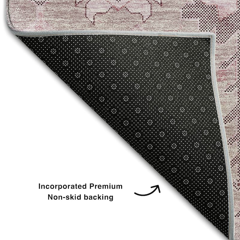Premium Washable Super Soft Traditional Global Mayfield Rug