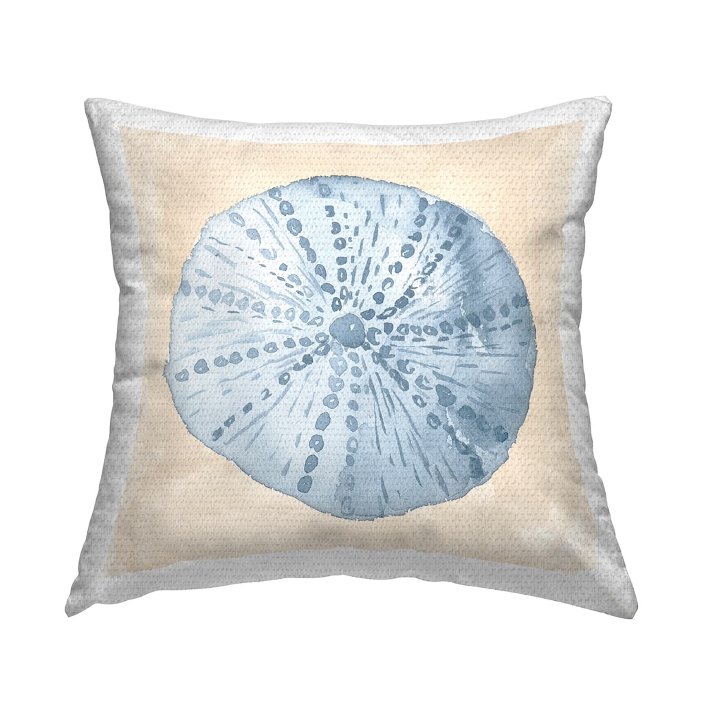 Stupell Beach Sea Life Seashell Printed Outdoor Throw Pillow Design by Lucille Price