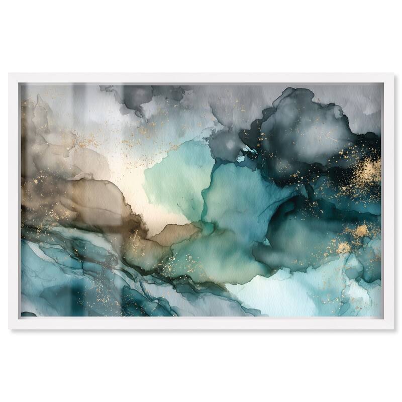 Veiled Inlet Shadowbox by Art Remedy - White - 15" x 10"