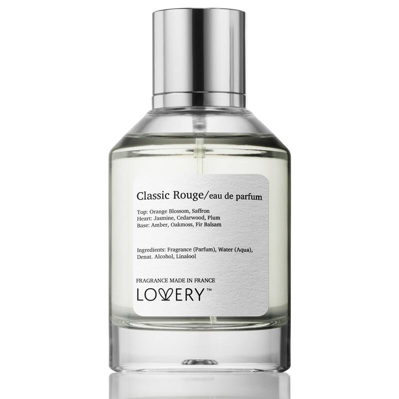 Lovery Classic Rouge Eau de Parfum, Made in France, 3.4 oz