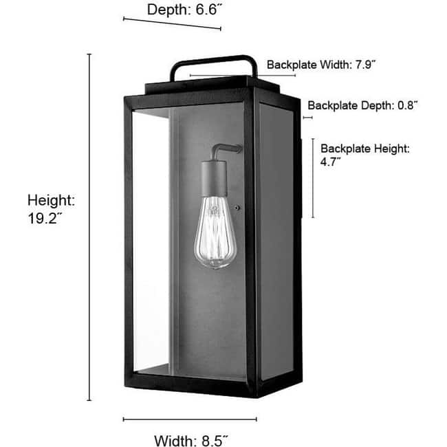 Millennium Lighting 260101 Gallatin 19" Tall Outdoor Wall Sconce with