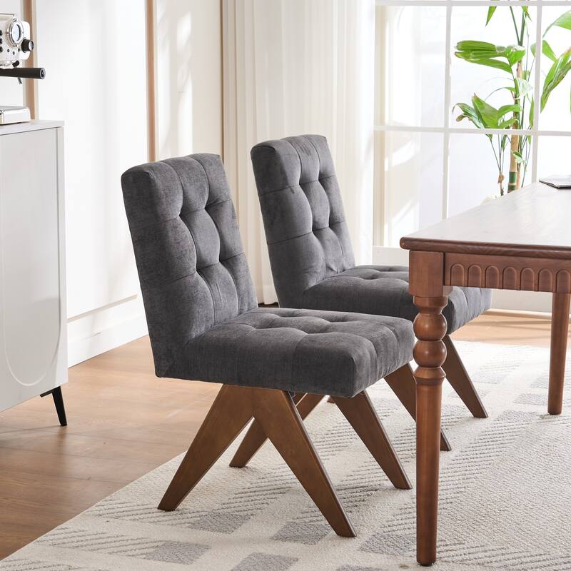 Mid Century Modern Dining Chair Set of 2