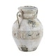 preview thumbnail 6 of 7, White Iron Vintage Vase 15 x 12 x 12