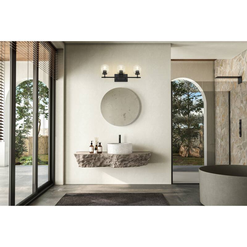 Z-Lite Landon 3 Light Vanity - Matte Black
