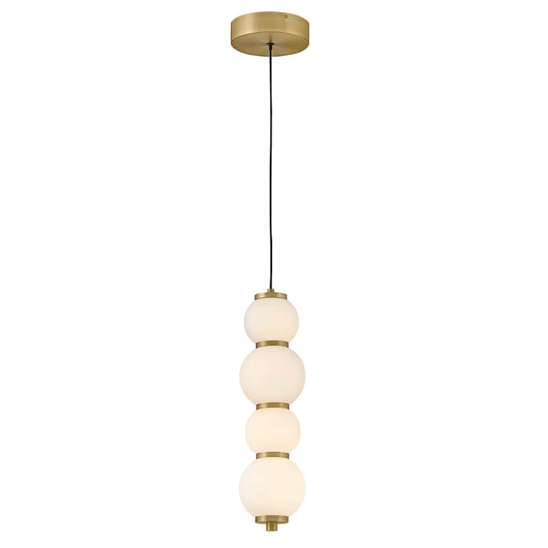 Hinkley Lighting 47397 Trigo 6" Wide LED Mini Pendant with Etched Opal
