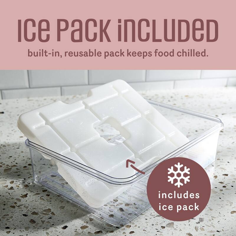 COOK WITH COLOR Snackle Box for Kids Lunch Box and Snack Container