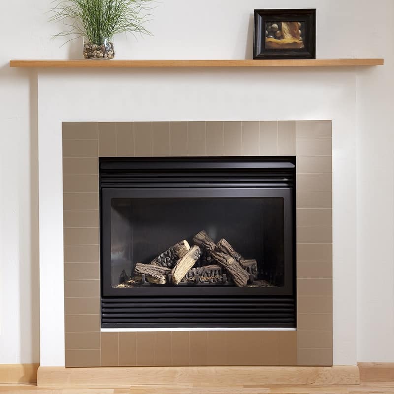 Aspect 3x6-inch Brushed Champagne Long Grain Metal 15-Square Foot Kit