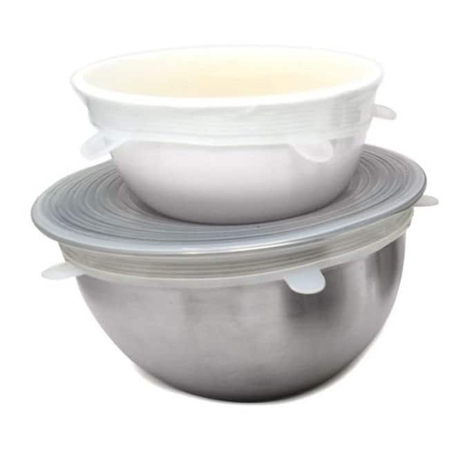 Norpro 6 Piece Reusable Food-Safe Silicone Lids Set - Fits 2.5" to 11" Openings