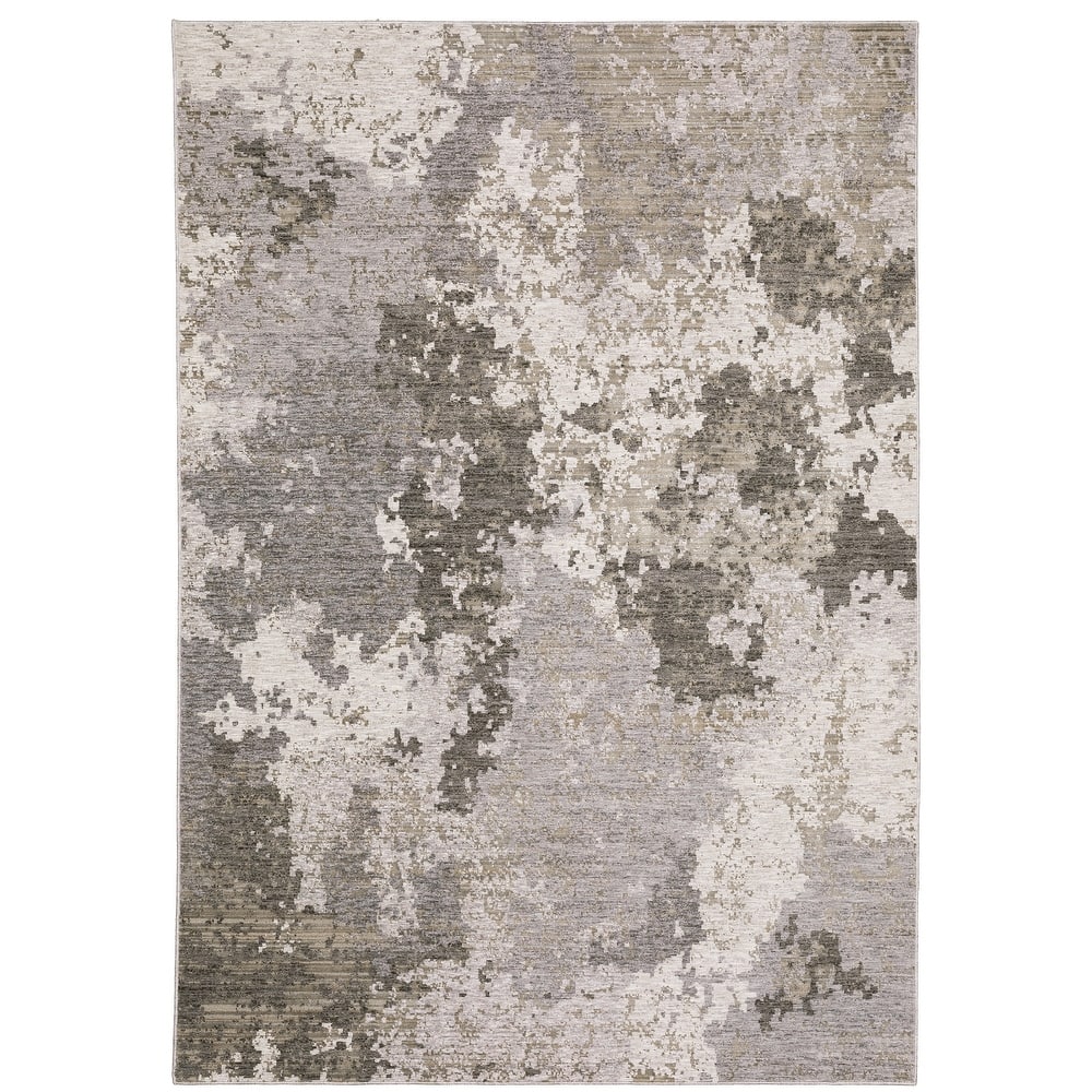 Style Haven Nelson Distressed Abstract Grey/ Ivory Indoor Area Rug