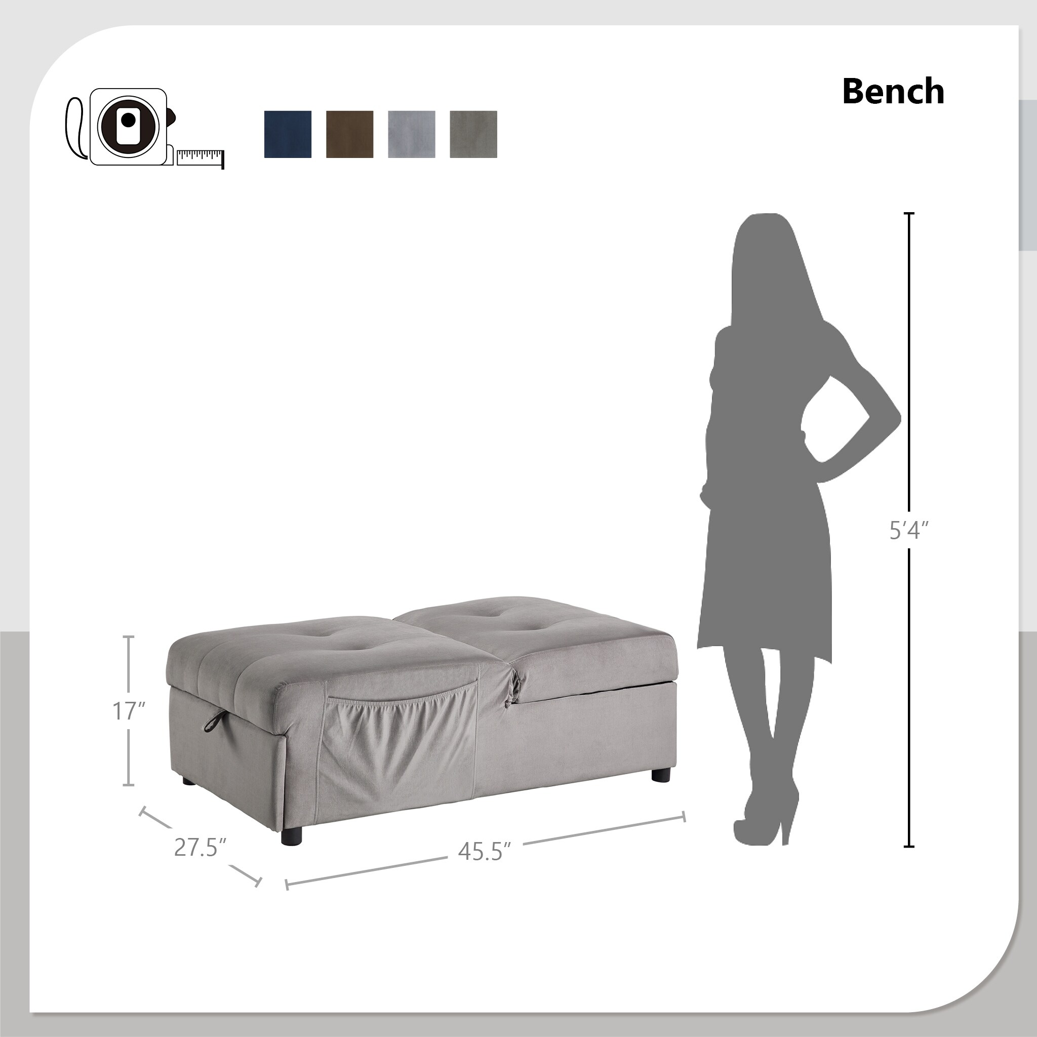 futon chair dimensions