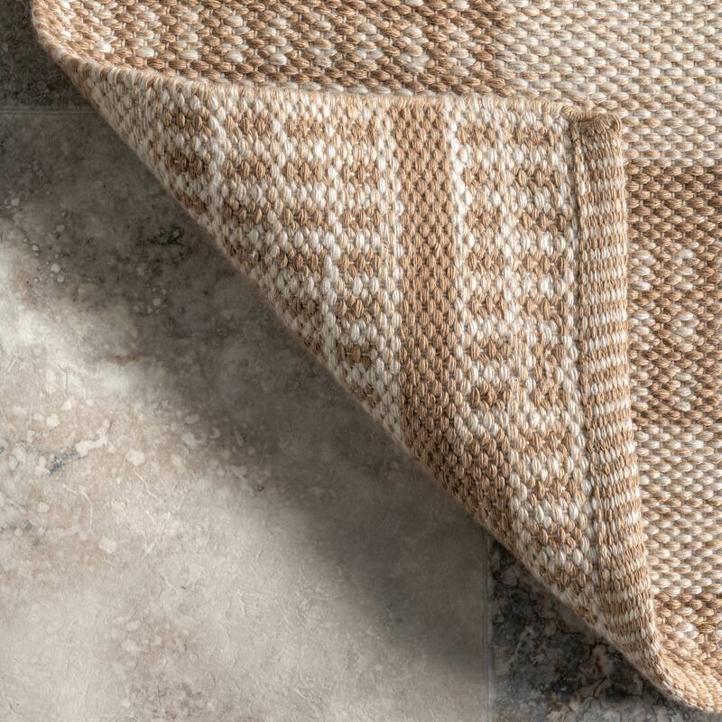 Nuloom Maddy Abstract Lined Indoor/Outdoor Area Rug