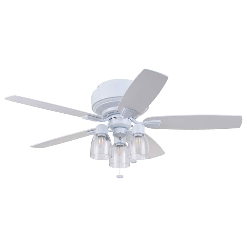 52" Prominence Home Magonia Indoor Traditional Farmhouse Ceiling Fan with Pull Chains, Dry-Rated