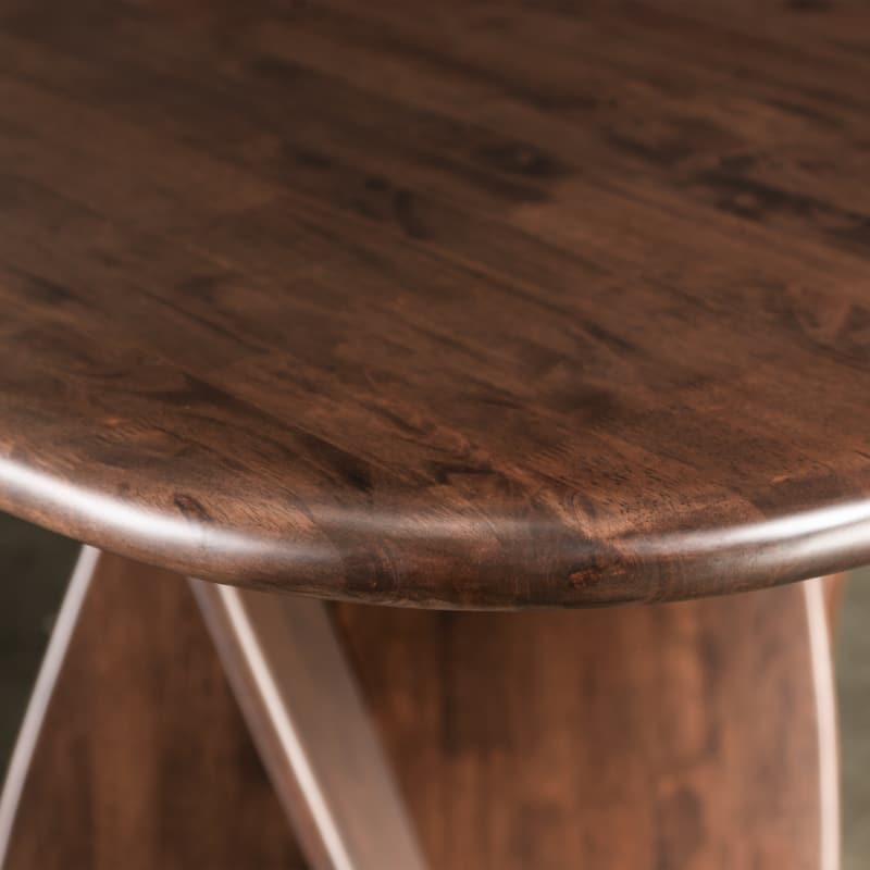 Furniture of America Abigail XI Mid-Century Modern Rich Walnut 83-inch Oval Dining Table