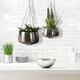 preview thumbnail 3 of 15, Kate and Laurel Marquez Hanging Planter Set - 2 Piece