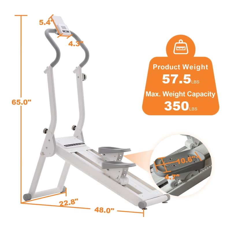 Upgraded Magnetic Stair Stepper for Home, 16-Level Adjustable Resistance up to 77LBS, with Cup Holder & Bluetooth APP