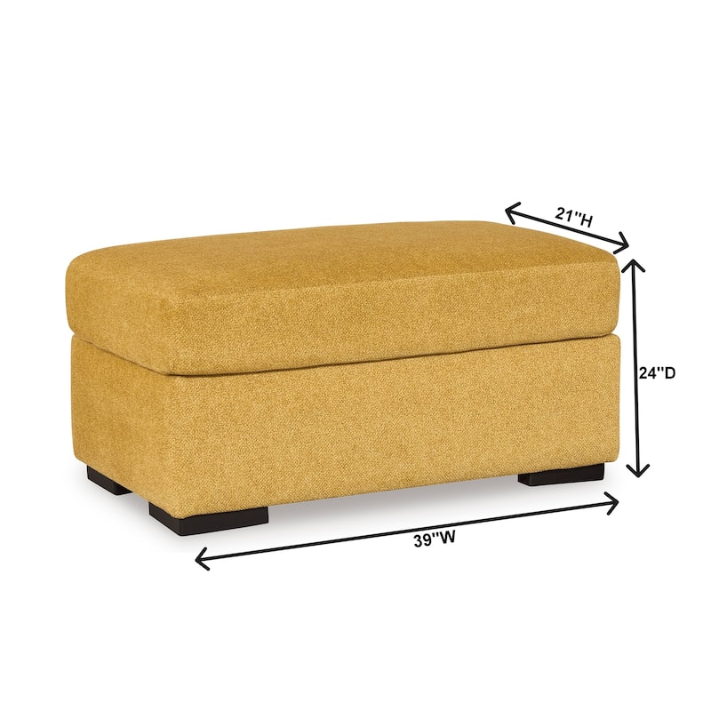 Roundhill Furniture Clareen Upholstered Ottoman