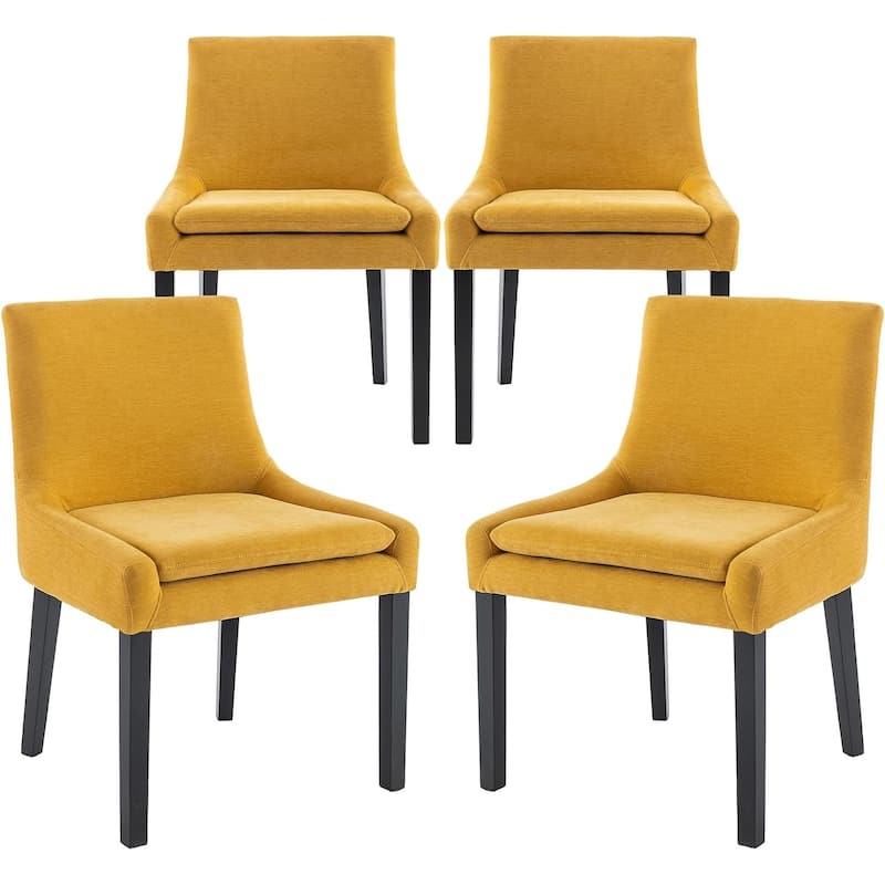 Upholstered Corduroy Accent Side Leisure Chairs with Soild Wood Legs