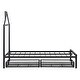 preview thumbnail 40 of 42, Twin Size House Shaped Metal Platform Bed with Drawers